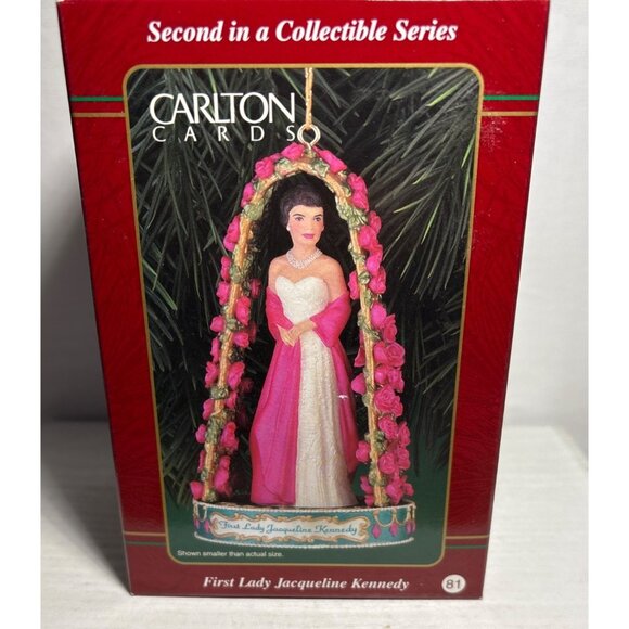 First Lady  Jacqueline Kennedy Ornament Carlton Cards 1999 - Picture 5 of 7